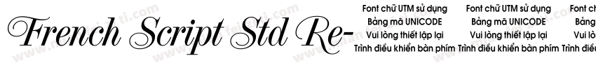 French Script Std Re字体转换